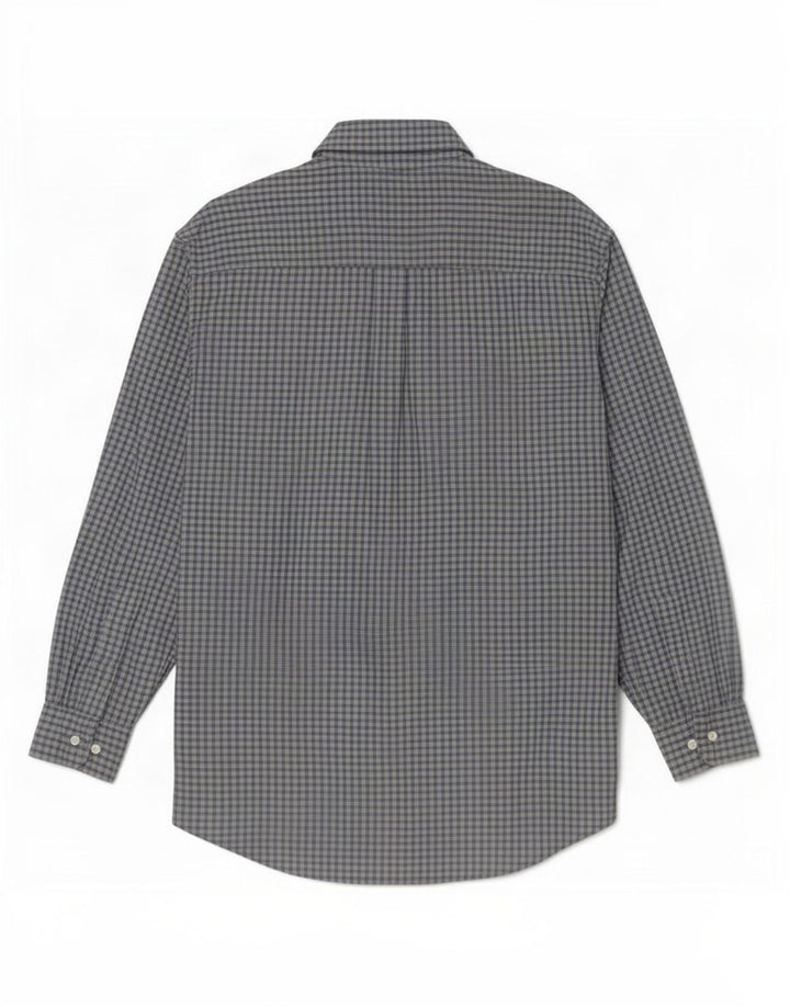 Camicia da uomo Timberland Tencel a quadri blu medio