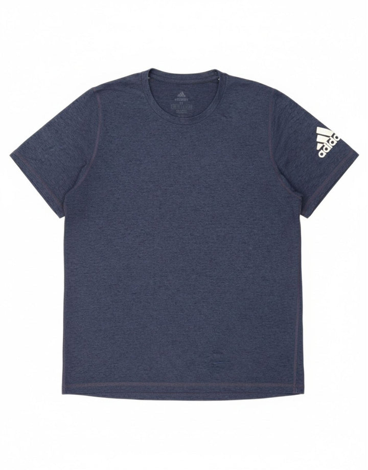 Adidas Mens Aeroready T-Shirt Top Medium Navy Blue Polyester