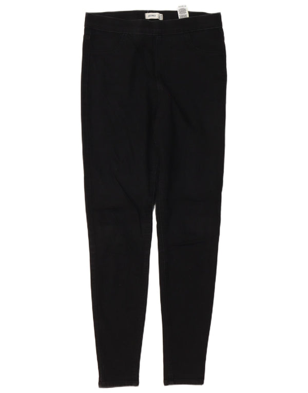 Marks & Spencer Damen Jegging-Jeans UK 10 Small W28 L29 Schwarze Baumwolle