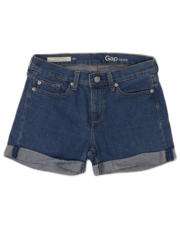Gap Pantalones cortos de mezclilla para mujer US 0 XS W25 Algodón azul
