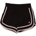 CHAMPION Womens Sport Shorts UK 12 Medium Black Polyester Vintage Champion and Second-Hand Champion from Messina Hembry 