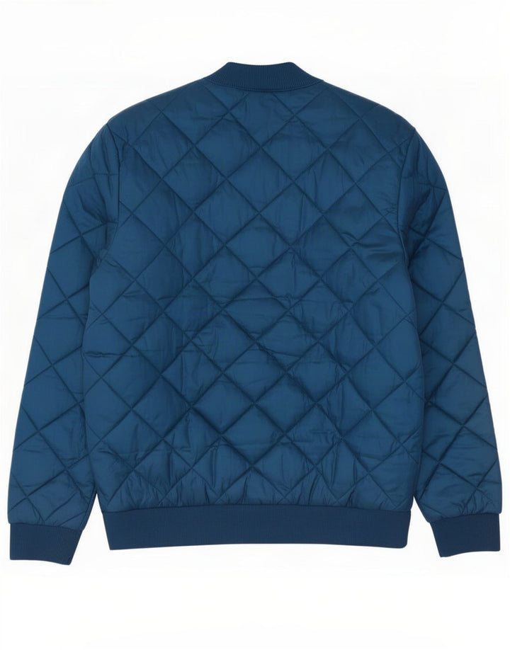 Adidas Chaqueta acolchada para hombre UK 38 Poliéster azul medio