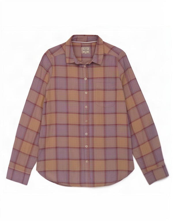 Fat Face Womens Shirt UK 12 Medium Multicoloured Check Cotton