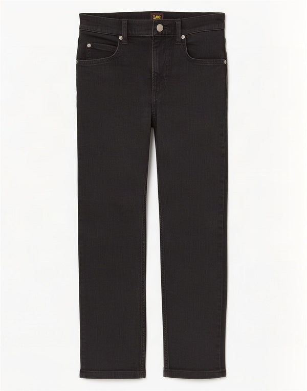 Jeans corti da uomo Lee Rider W29 L25 cotone nero