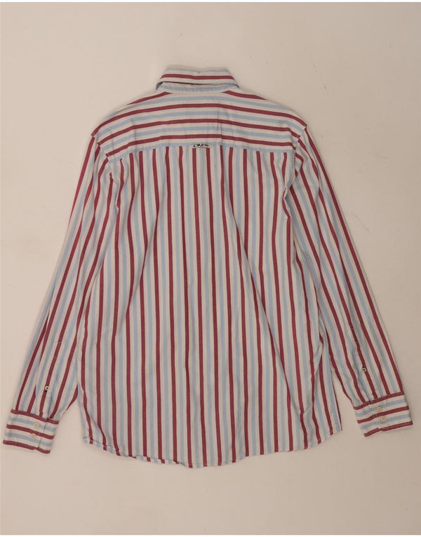 Crew Clothing Mens Classic Fit Shirt Medium Blue Striped Cotton