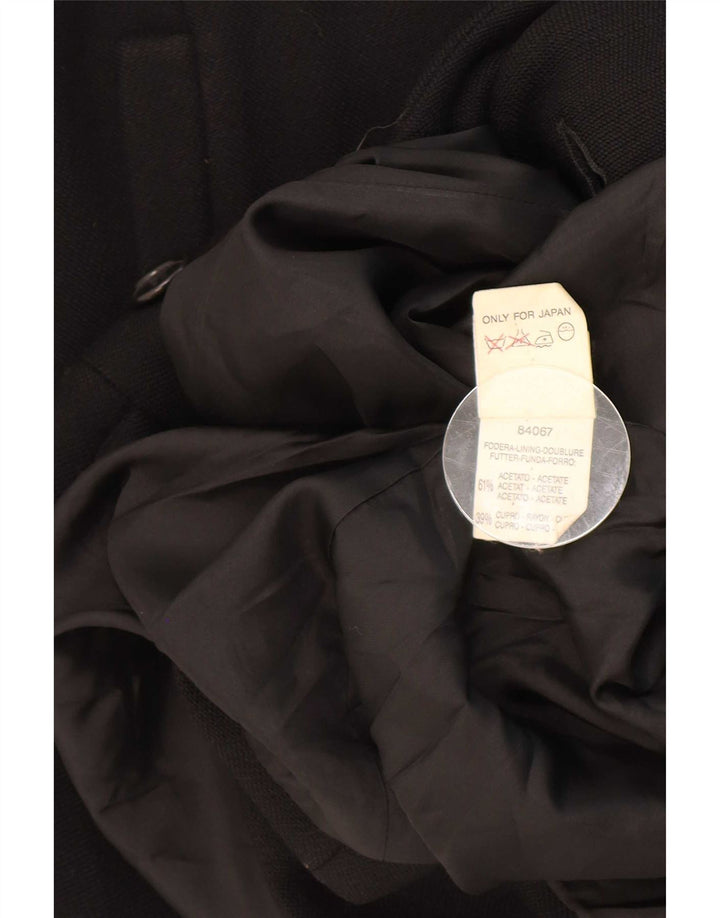 Max & Co. Abrigo cruzado para mujer UK 44 Grande Negro