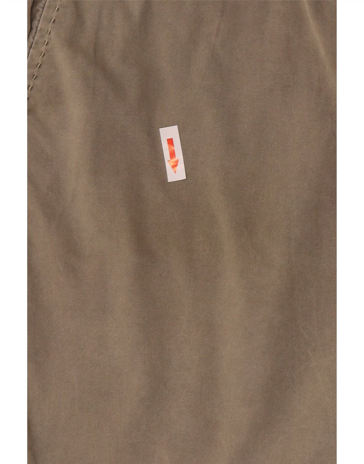 Marks & Spencer Womens Chino Shorts UK 12 Medium W30  Khaki Cotton