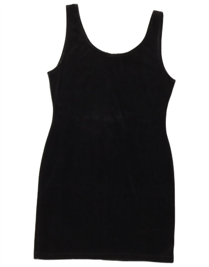 CLASSIC Womens Slim Fit Bodycon Dress UK 12 Medium Black