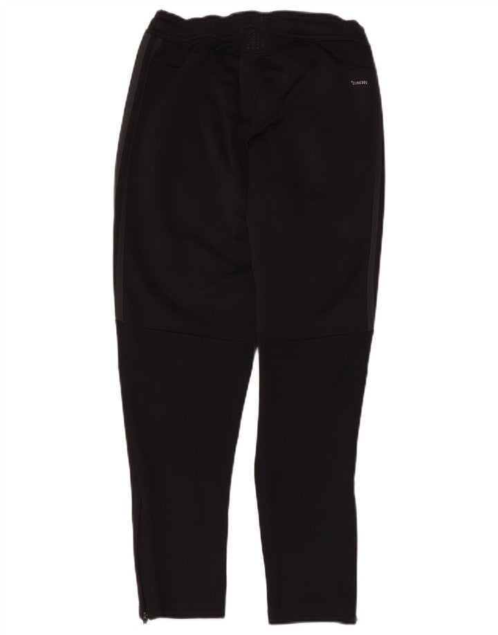 ADIDAS Boys Real Madrid Tracksuit Trousers 11-12 Years Black Polyester