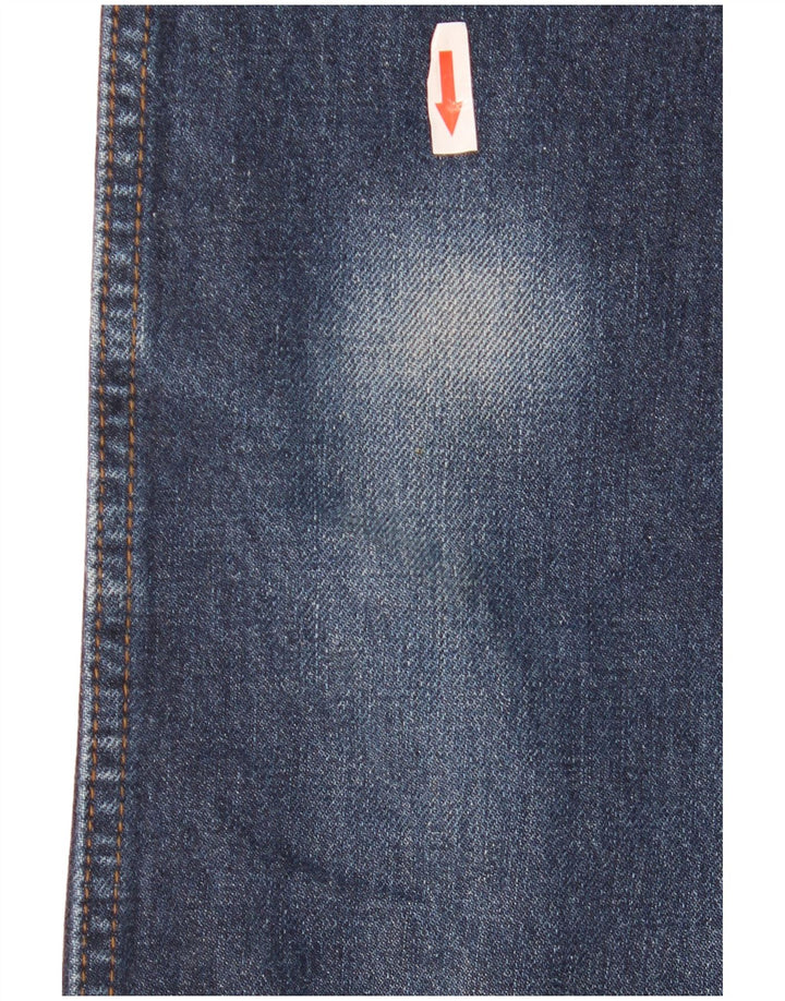 Wrangler Mens Bootcut Jeans W28 L32 Navy Blue Cotton
