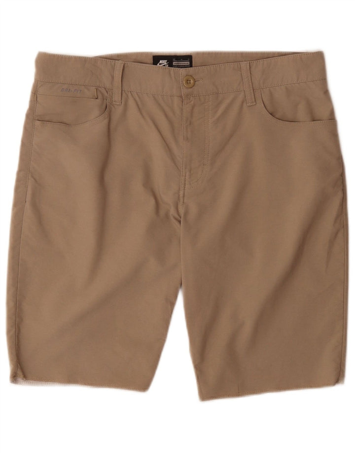 Nike Mens Regular Casual Shorts W32 Medium Beige Nylon