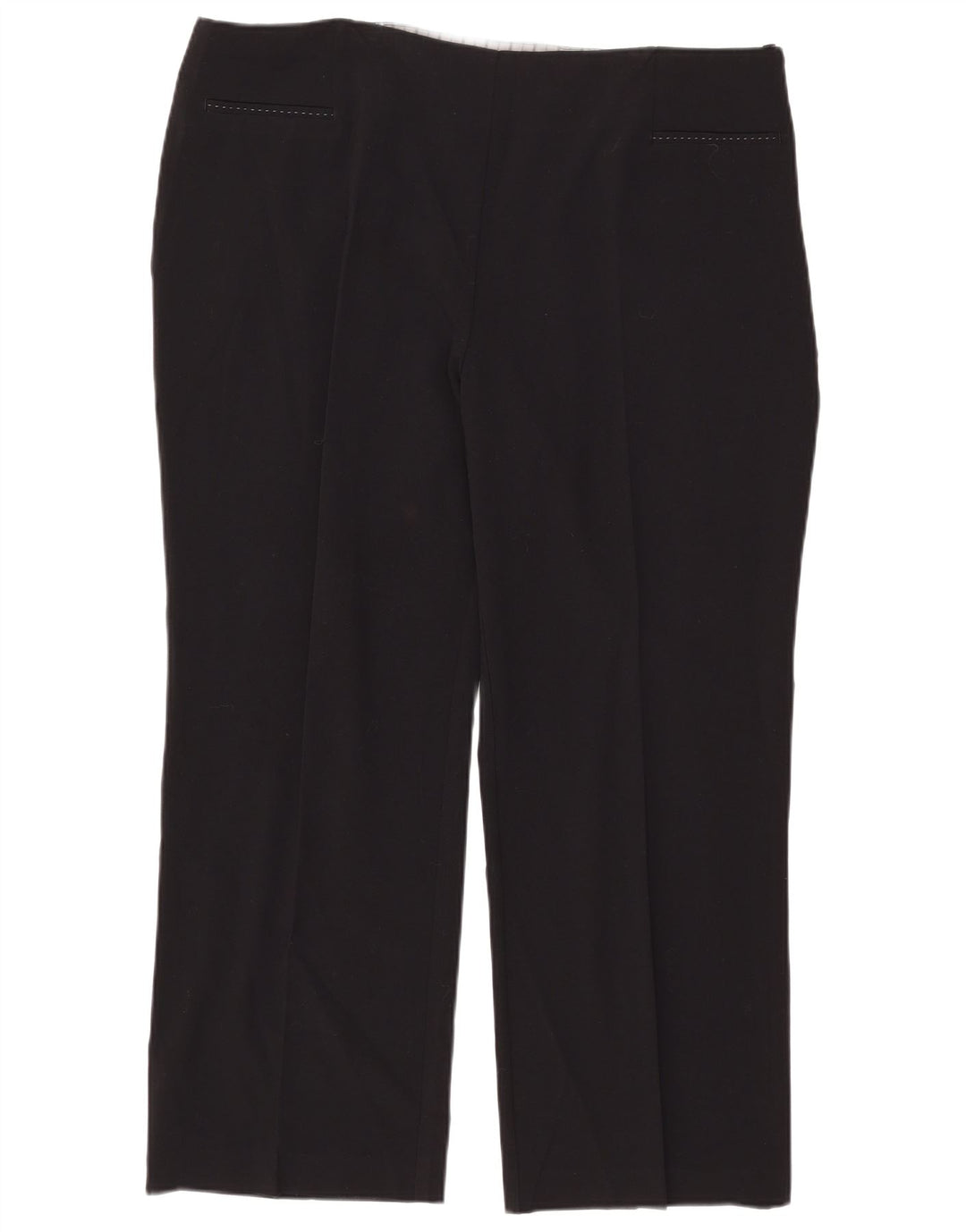Marks & Spencer Womens Straight Casual Trousers W40 L27 Black