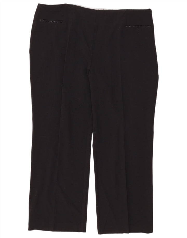 Marks & Spencer Womens Straight Casual Trousers W40 L27 Black