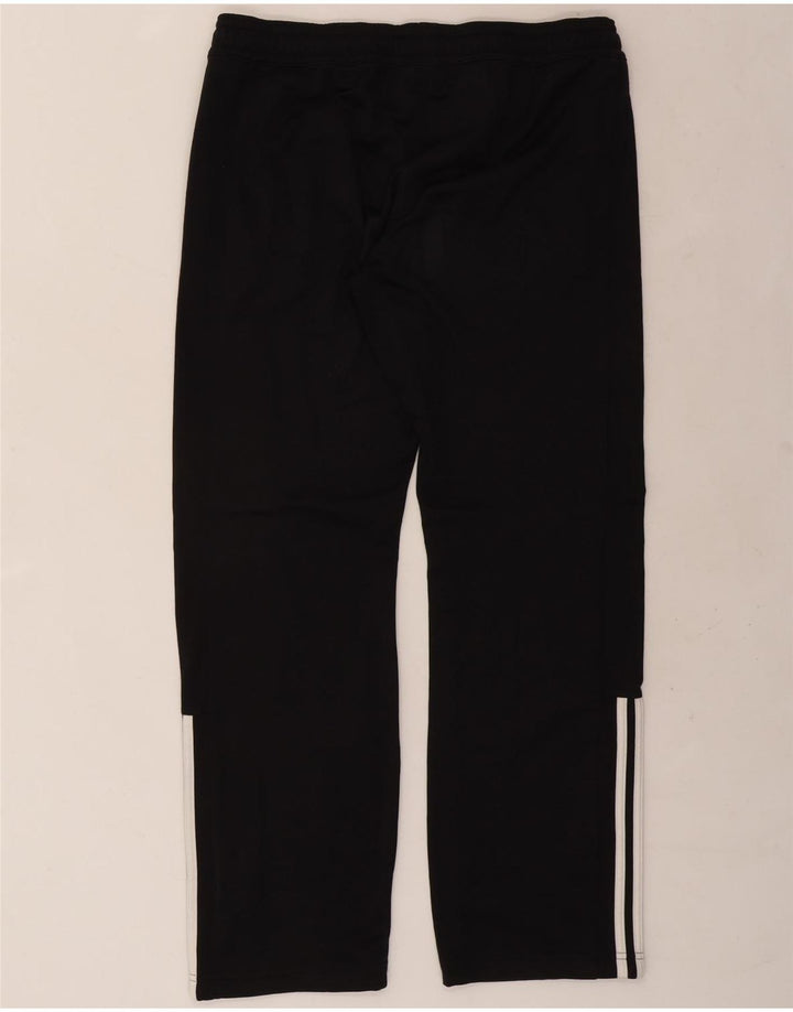 ADIDAS Womens Tracksuit Trousers UK 12/14 Medium Black Polyester