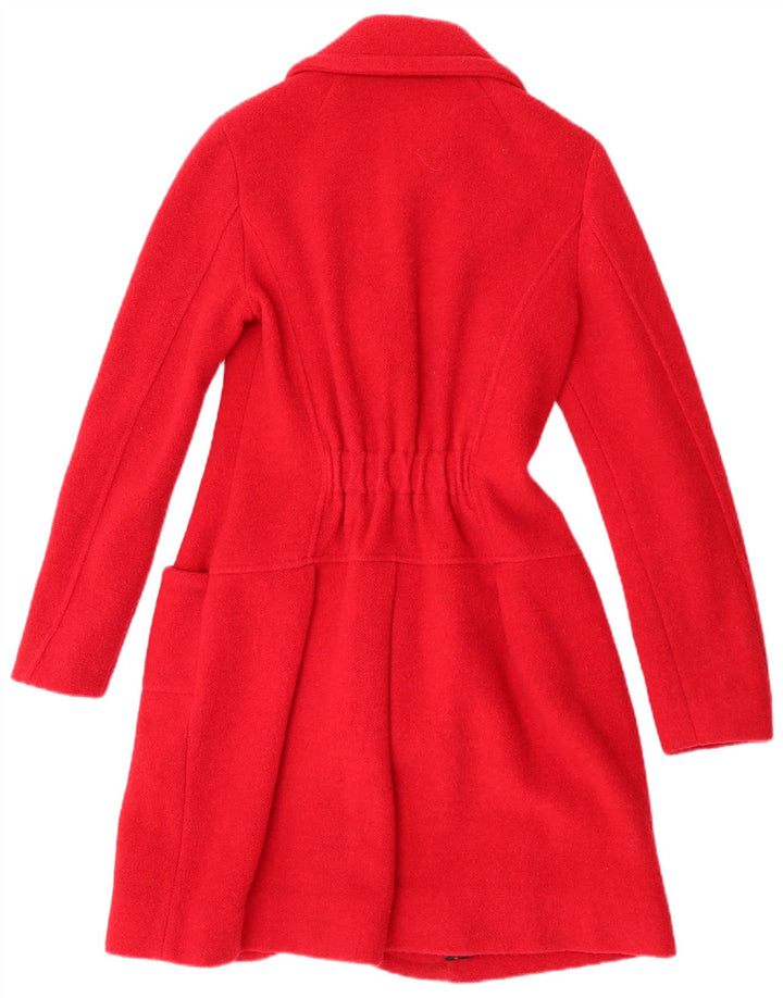 Fornarina Womens Overcoat UK 12 Medium Red Wool