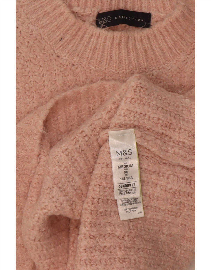 Pulover cu gât țestoasă pentru femei Marks & Spencer UK 14 Roz mediu