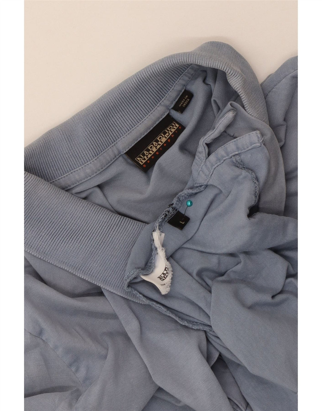 NAPAPIJRI Mens Geographic Polo Shirt Large Blue