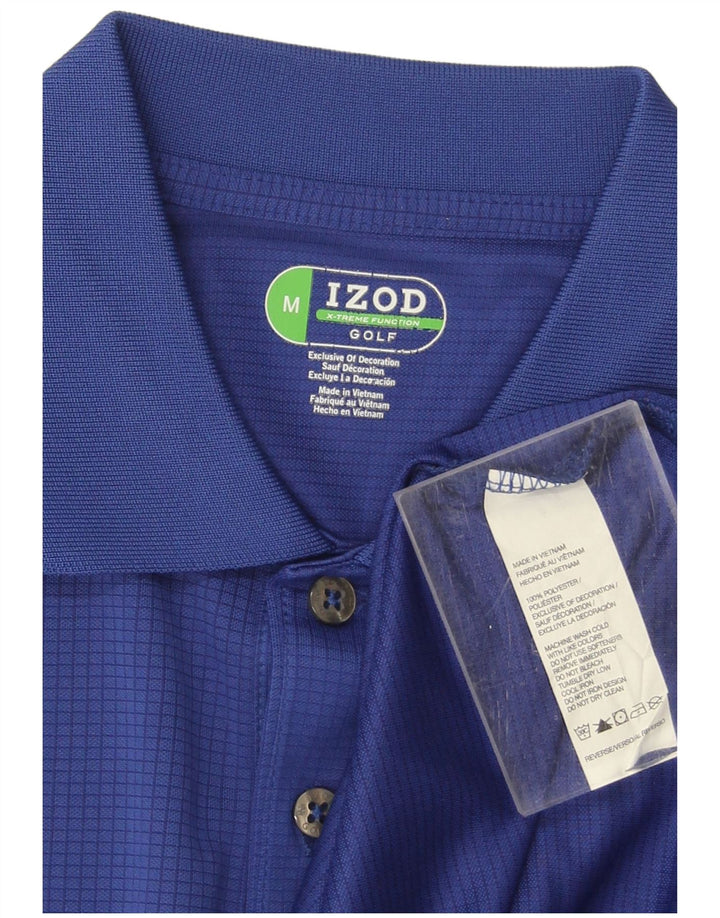 Izod Herren-Poloshirt aus mittelblauem Polyester
