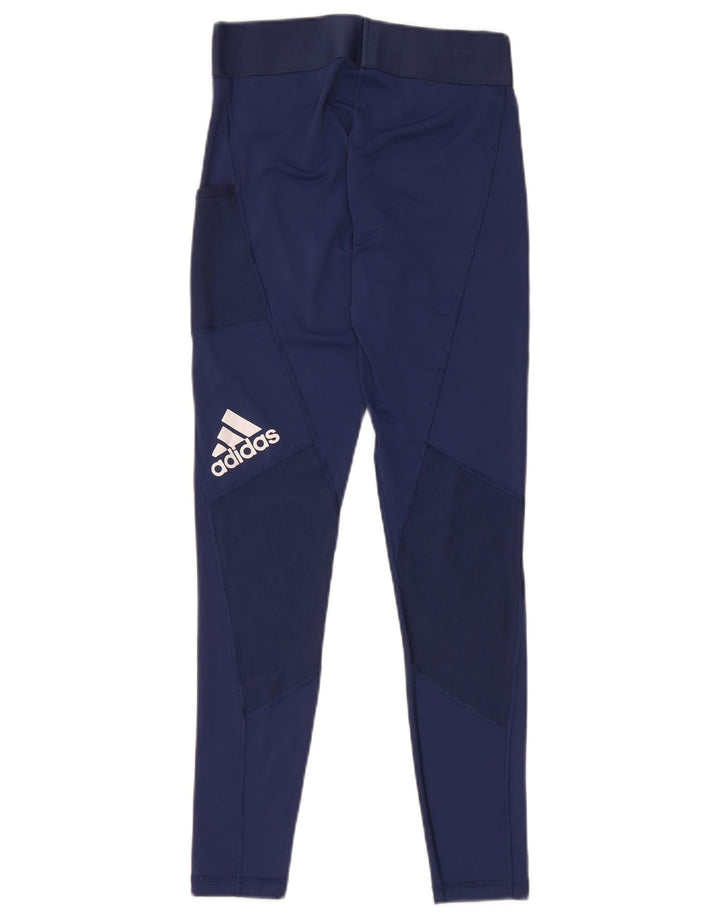 Leggings Adidas da donna UK 8/10 piccolo blu navy