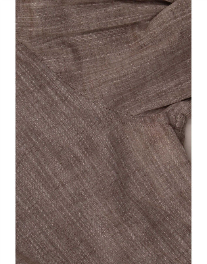 Lotto Mens Shirt Size 41/42 Large Grey Flecked Cotton