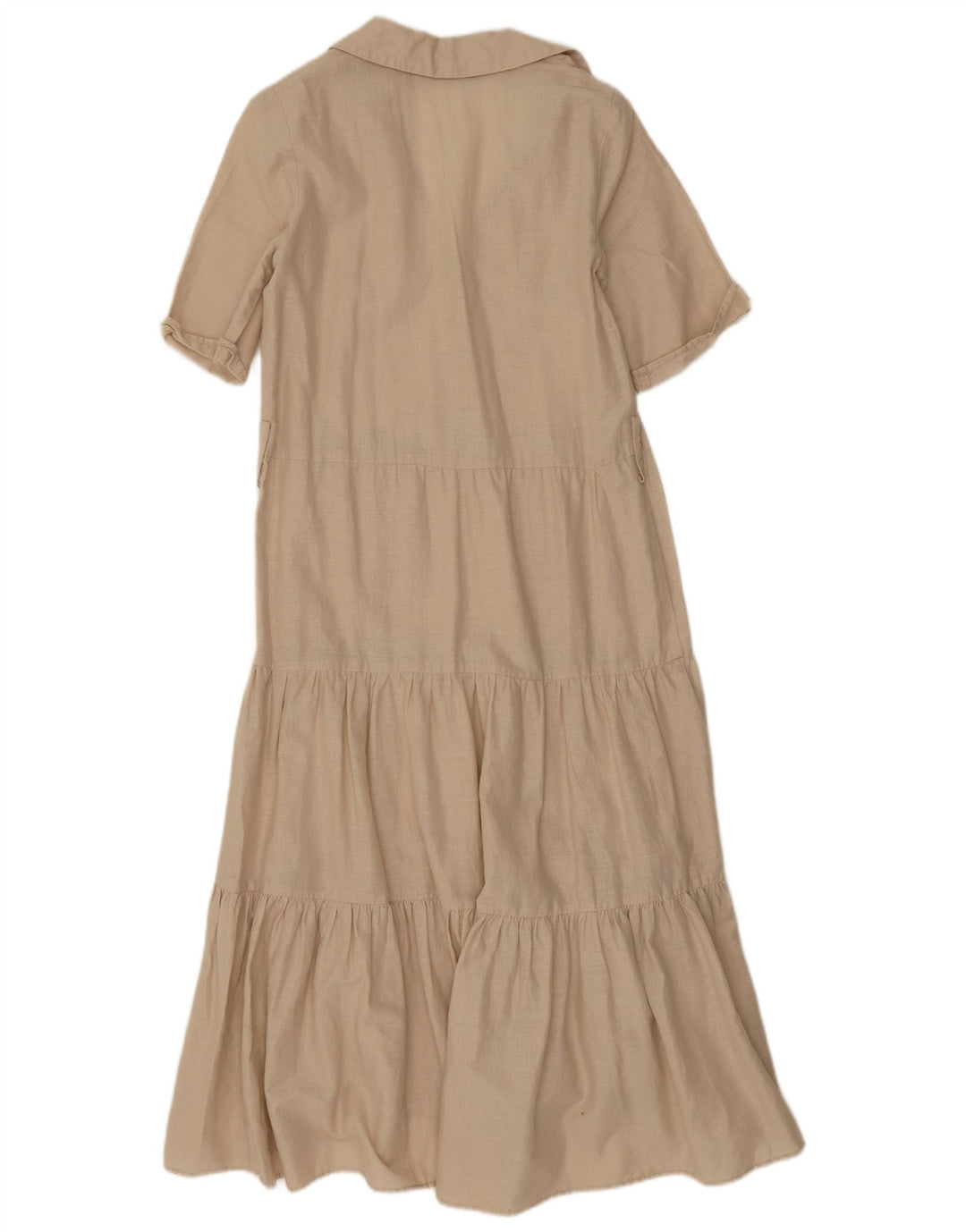 Zara Womens A-Line Dress UK 10 Small Beige