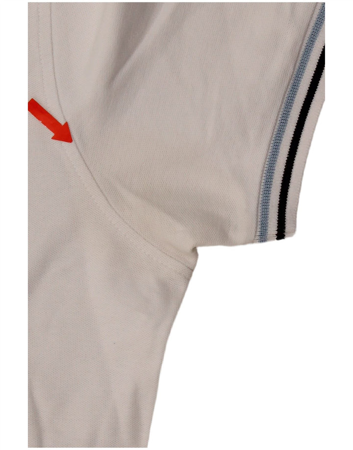 Lotto Mens Polo Shirt XL White Cotton