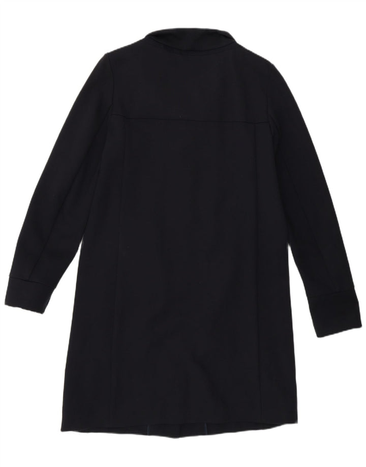 Geox Womens Respira Overcoat UK 8 Small Navy Blue Cotton