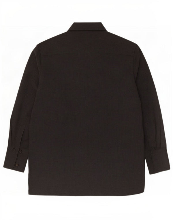 Zara Womens Relaxed Fit Langærmet skjortekjole UK 10 Small Grå Polyester