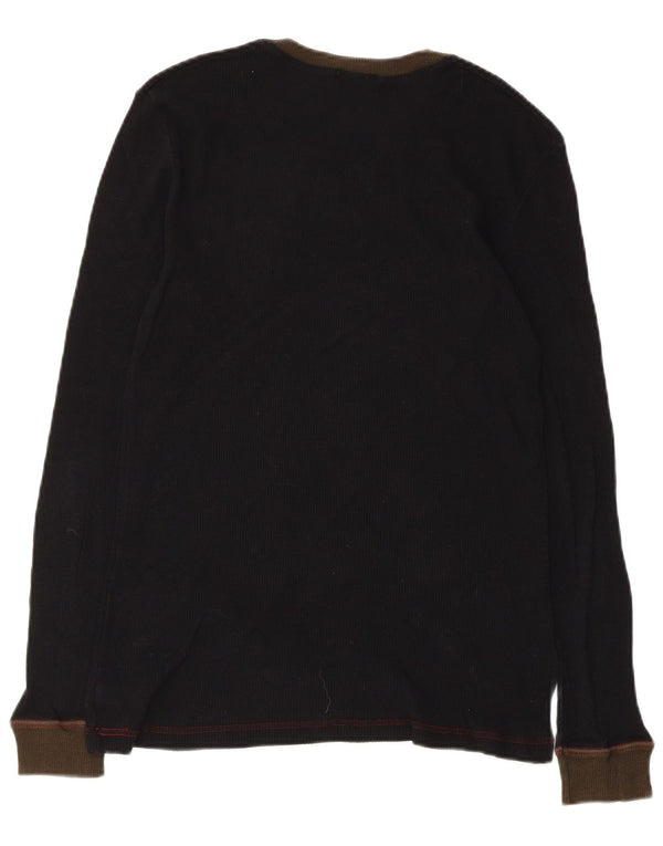 Dolce & Gabbana Herre Top Langærmet XS Sort Colourblock Bomuld