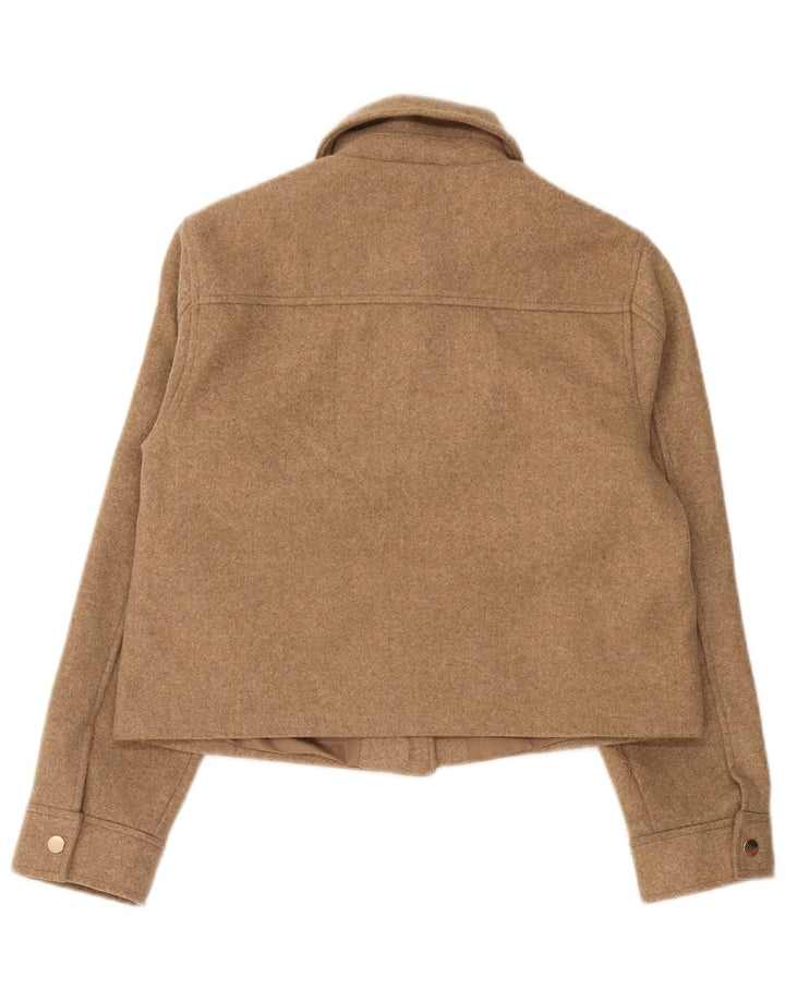 Giubbotto bomber da donna Zara UK 10 piccolo poliestere marrone