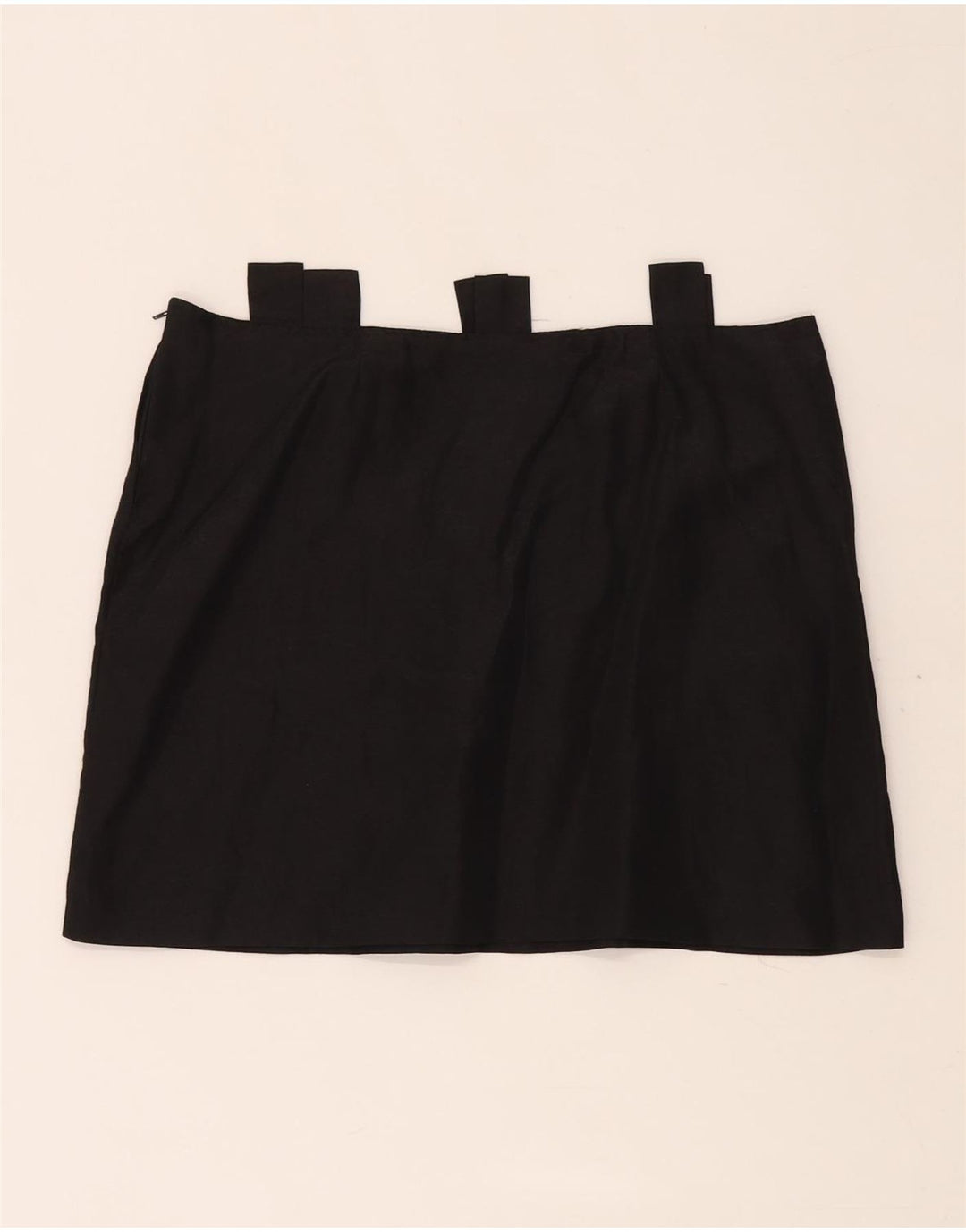 MAX & CO. Womens Mini Skirt IT 46 Large W34 Black Acetate