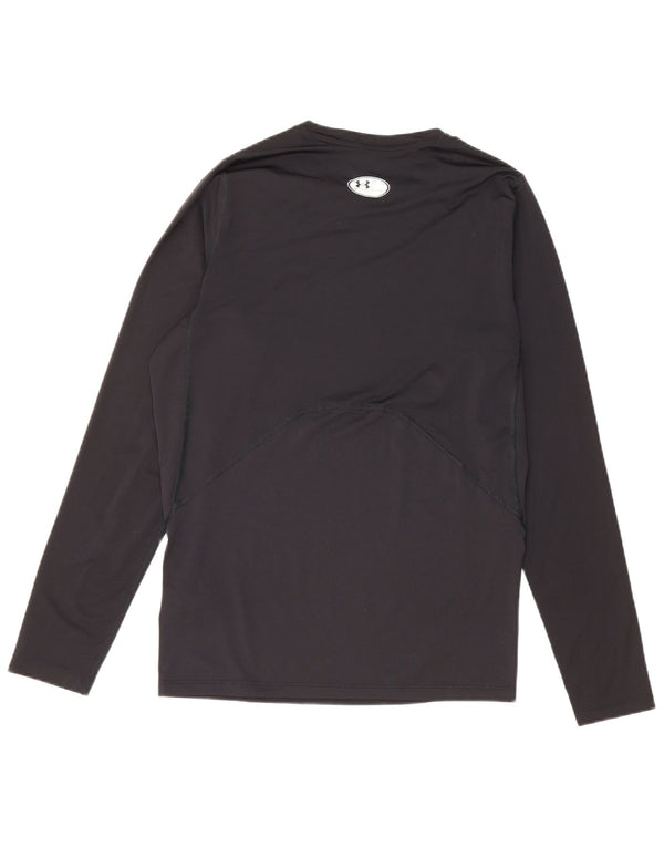 Under Armour Womens Heat Gear Top Long Sleeve UK 18 XL Black Polyester