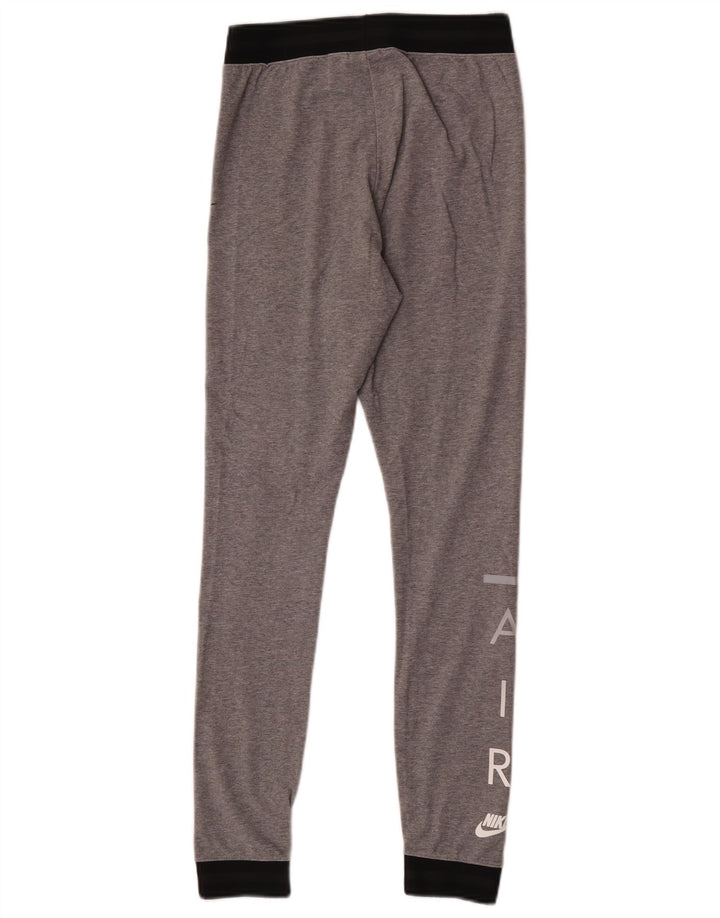 Nike Womens Leggings UK 10 Small Grey Colourblock Cotton