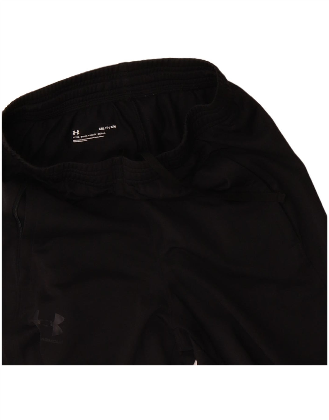 UNDER ARMOUR Mens Tracksuit Trousers Small Black Polyester