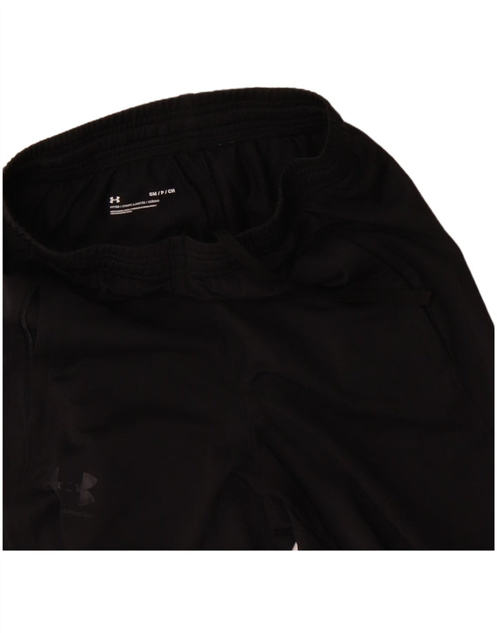 UNDER ARMOUR Mens Tracksuit Trousers Small Black Polyester