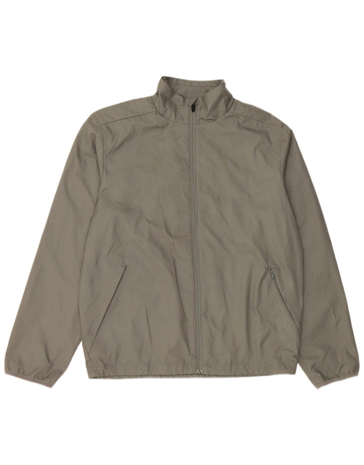 Nike Mens Tracksuit Top Jacket Medium Grey Polyester Sports
