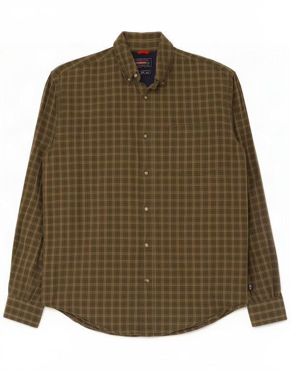 Wrangler Chemise Homme Medium Kaki Check Coton