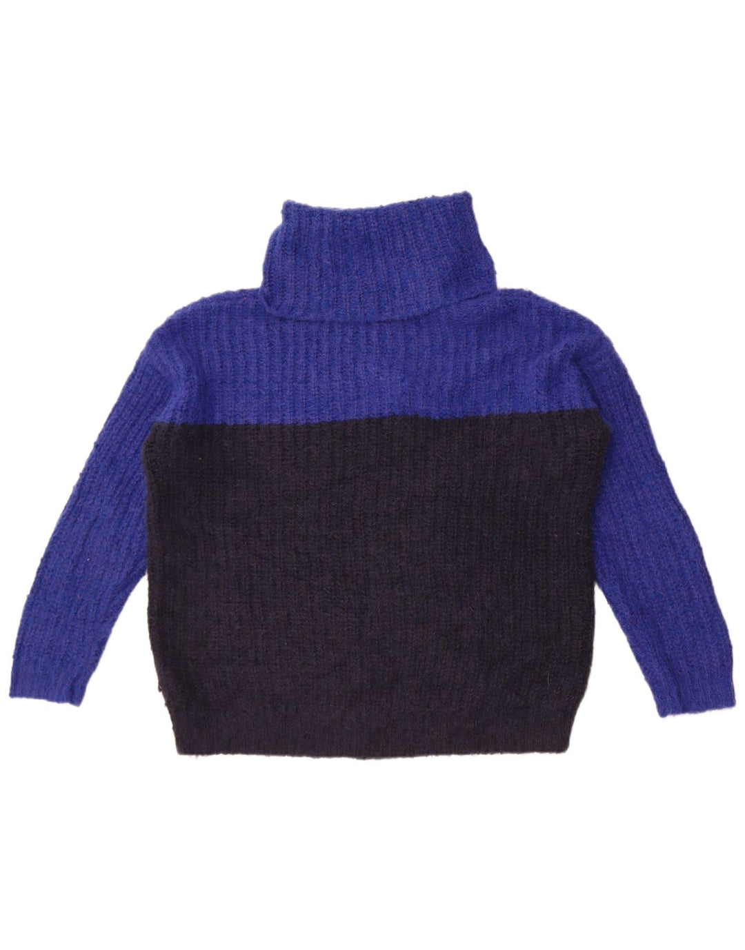 Marks & Spencer Womens Roll Neck Jumper Sweater UK 14 Medium Black