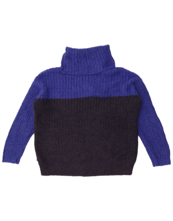 Marks & Spencer Womens Roll Neck Jumper Sweater UK 14 Medium Black