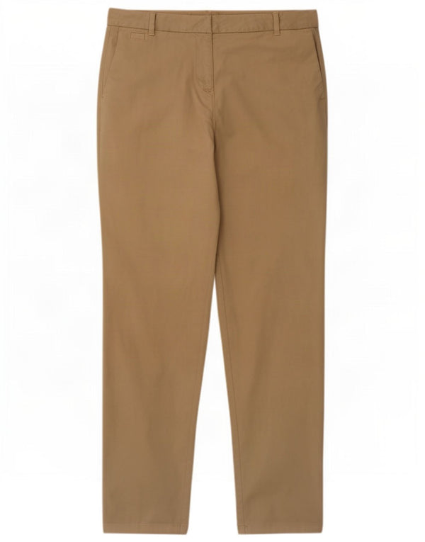 Pantaloni chino slim da donna Marks & Spencer UK 12 medi W30 L29 Beige