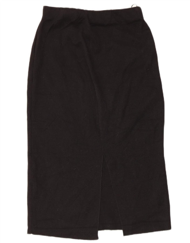 Zara Midi Nederdel Large W30 Sort til kvinder