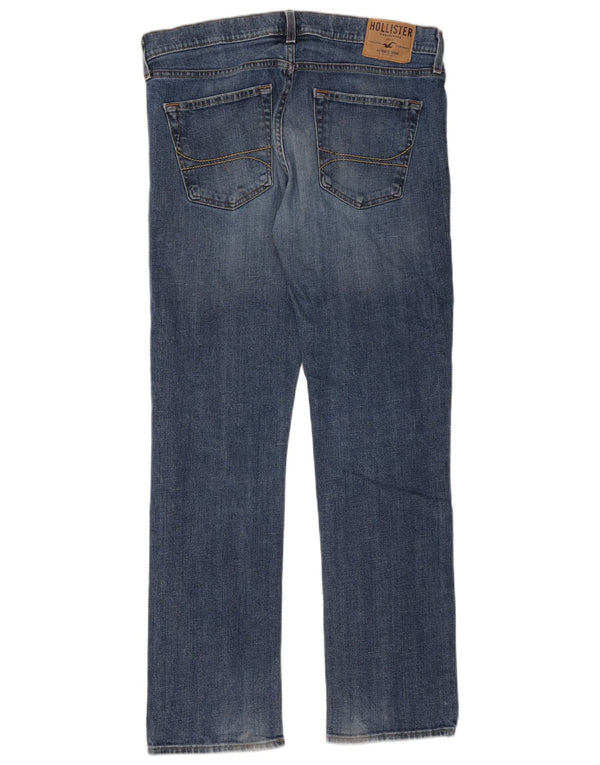 Ανδρικό Slim Straight Jeans Hollister W34 L32 Μπλε βαμβακερό