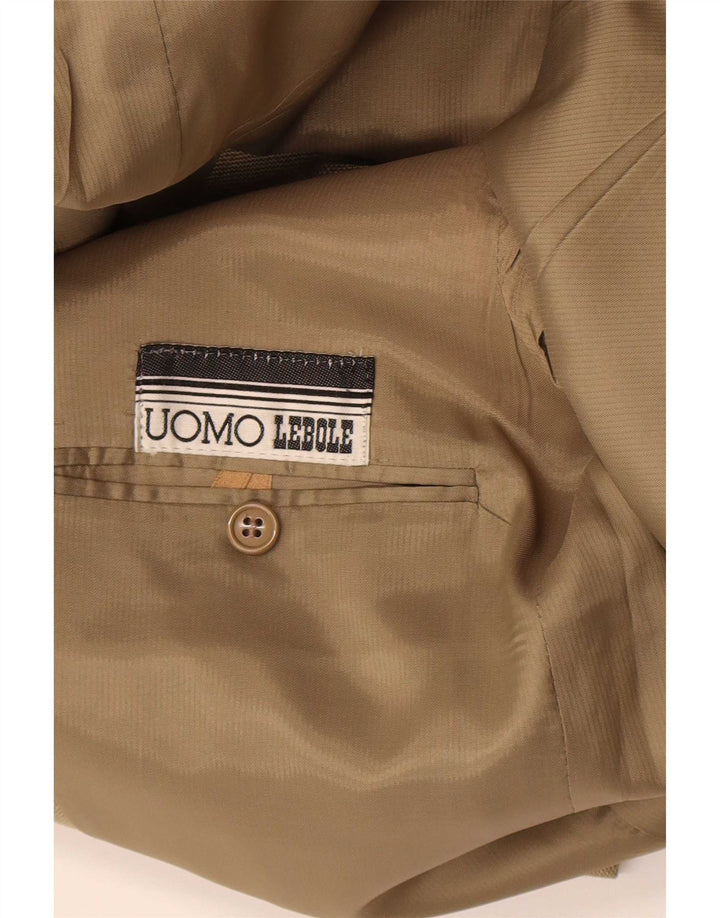 Lebole Veste blazer à 2 boutons pour homme UK 38 Kaki moyen