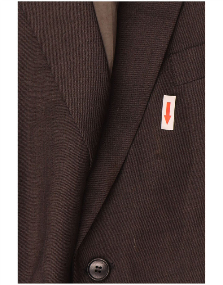 Marks & Spencer Herre 2-knaps blazerjakke UK 44 2XL Grå Virgin Wool