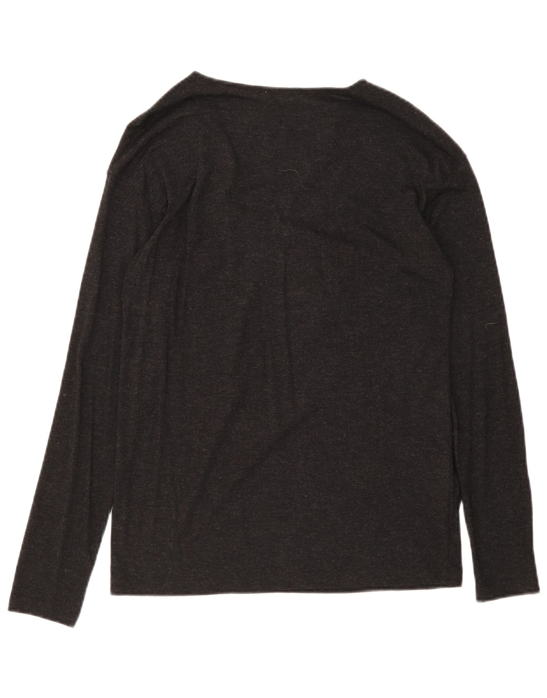 Massimo Dutti Womens Top Long Sleeve UK 12 Medium Black