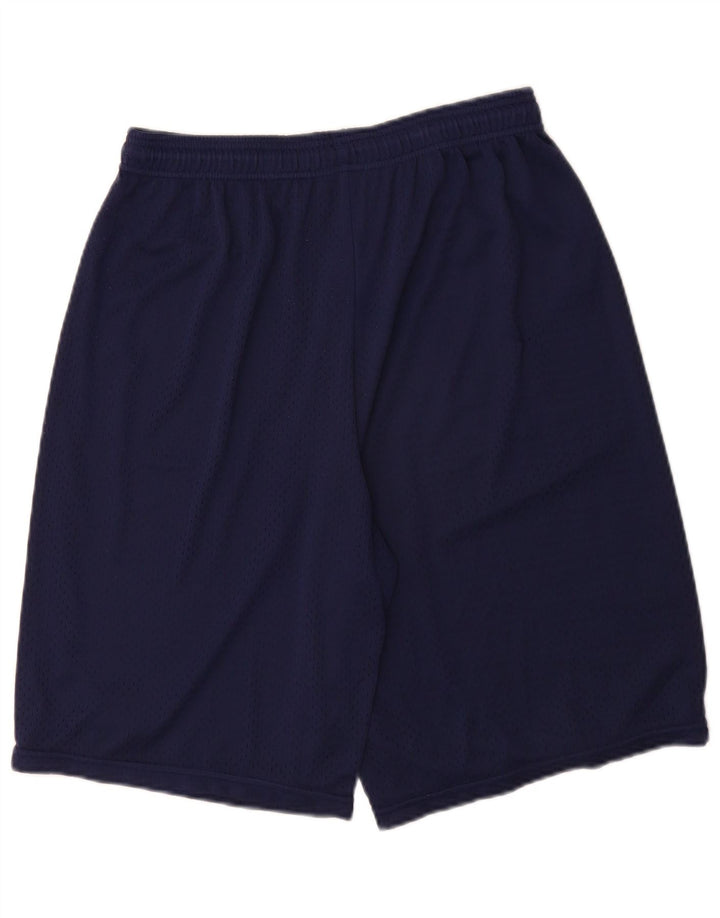 Champion Mens Sport Shorts Large  Navy Blue Polyester