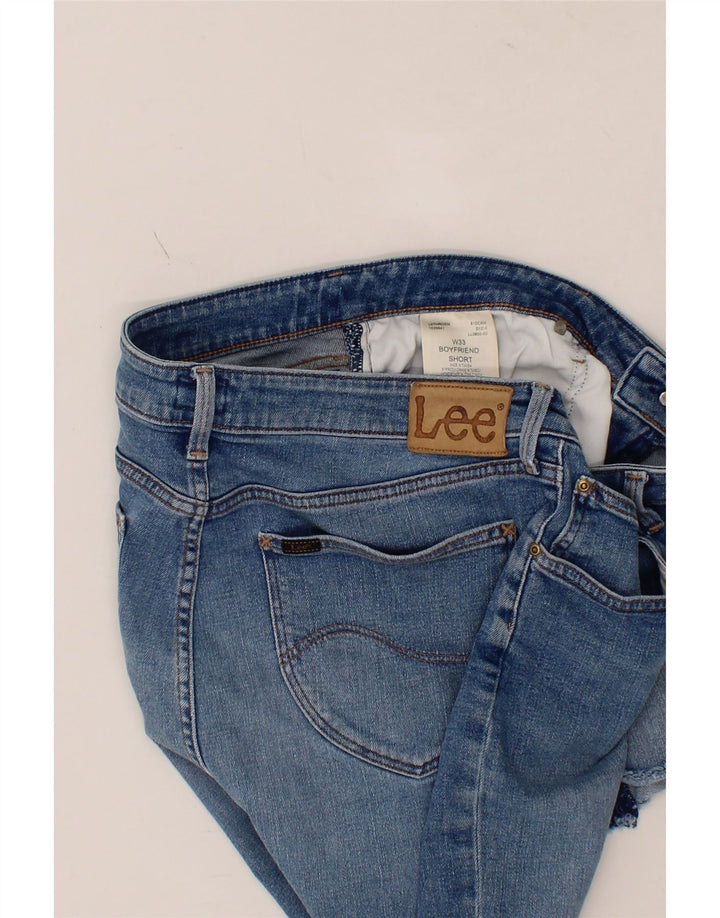 LEE Womens Boyfriend Denim Shorts W33 Large Blue Cotton Vintage Lee and Second-Hand Lee from Messina Hembry 