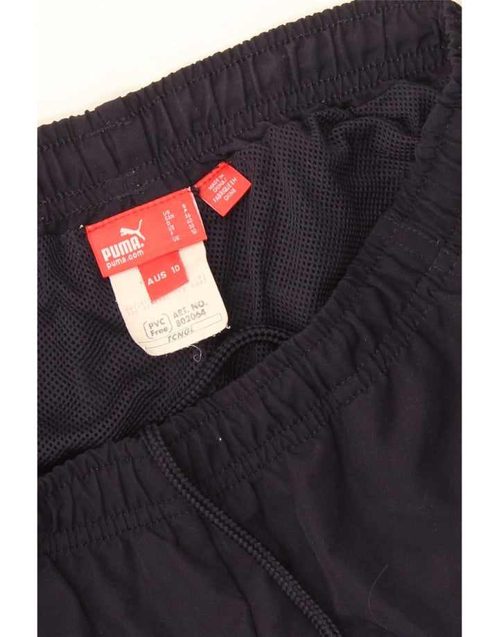 Puma Damen wasserdichte Hose UK 10 Small Marineblau Polyester