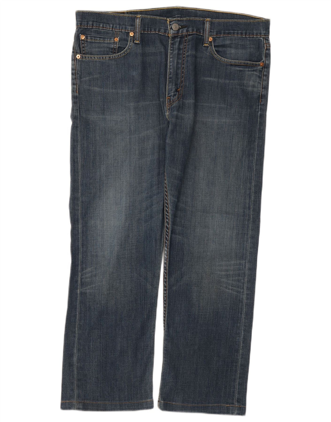 Levi's Mens 504 Straight Jeans W36 L27 Blue Cotton