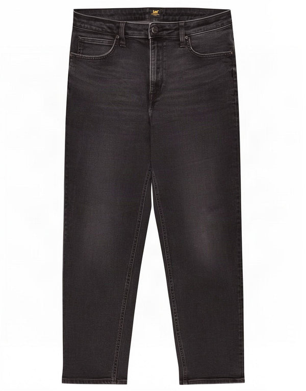 Lee Womens Carol Straight Jeans W32 L26 Μαύρο βαμβακερό